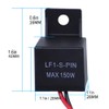 Kardne LED Indicator Relay, 12 V Motorcycle 2-Pin Indicator Relay,