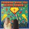 POSLIUE Super Themed Hero Bulletin Board Decorations - 63pcs Back