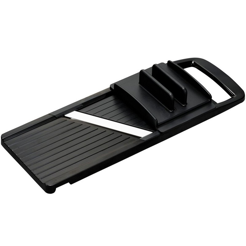 Kyocera Advanced Ceramic Wide Adjustable Slicer with Handguard, Black