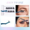 LANKIZ 2 Pcs DIY Eyelash Applicator Tools Kit Cluster LashApplicator