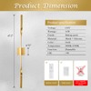 AIRYPHANT 48in Gold LED Vanity Light Harwired Wall Sconce, Long