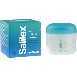 Salilex Pads Almohadillas Faciales Dermolimpiadoras Libres de Jabon Para Piel Grasa Con Tendencia a Acné, Ayuda a Limpiar Poros Abiertos y Reducir Imperfecciones 30 almohadillas