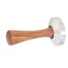 Coffee Tamper Stainless Steel Base Wooden Handle Heavy Duty Coffee