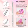 Makartt Cuticle Trimmer with Cuticle Pusher, Silver Nail Trimmer, Nail