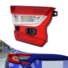 Tail Lights, Rear Brake Lamps, for 2018-2022 Honda Accord EX | EX-L | Hybrid | LX | Sport 4-Door Sedan (Left Driver Side)
