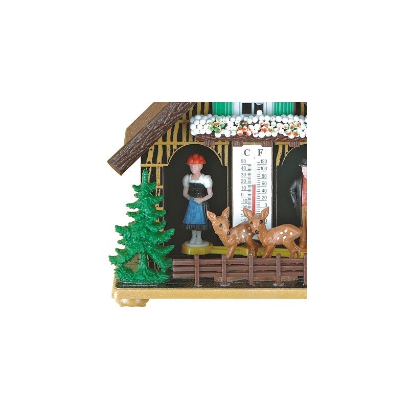 Trenkle German Black Forest Weather House Made of Plastic, Weatherproof