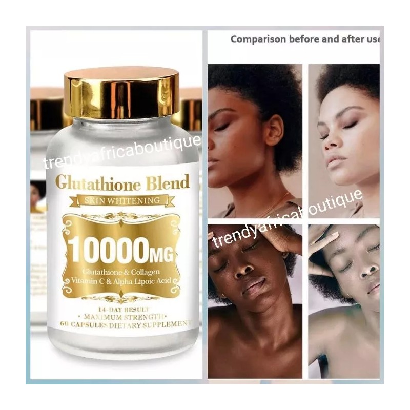 NATURE Glutathion BLEND SKIN WHITENING 60 Cap. Per Bottle X