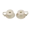 2pcs Taper Candle Holders Simple Antique Finish Iron Candle Holder