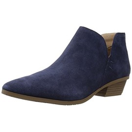 Kenneth Cole REACTION Women's Side Way Low Heel Ankle Bootie, Navy, 10 M US
