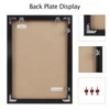 16x24 Inch Poster Frame, Plexiglass, Set of 2, Black Snap