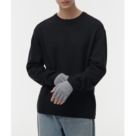 Musinsa Standard Fingerless Knit Gloves [Medium Gray]