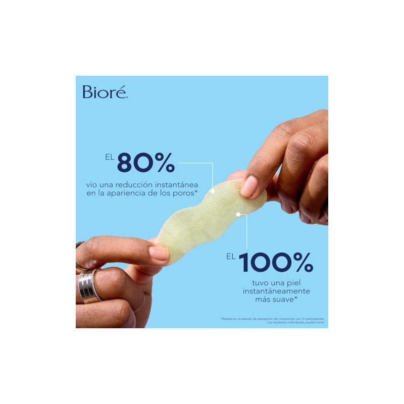 Bioré, Mascarilla Nasal Burbujeante, Perfeccionadora de Poros, Con Ácido Glicólico