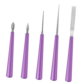 TEHAUX 5pcs Jade Beads Reamer Set Diamond Files for Carving Needle File Set Beading Tools Jewellery Making Supplies
