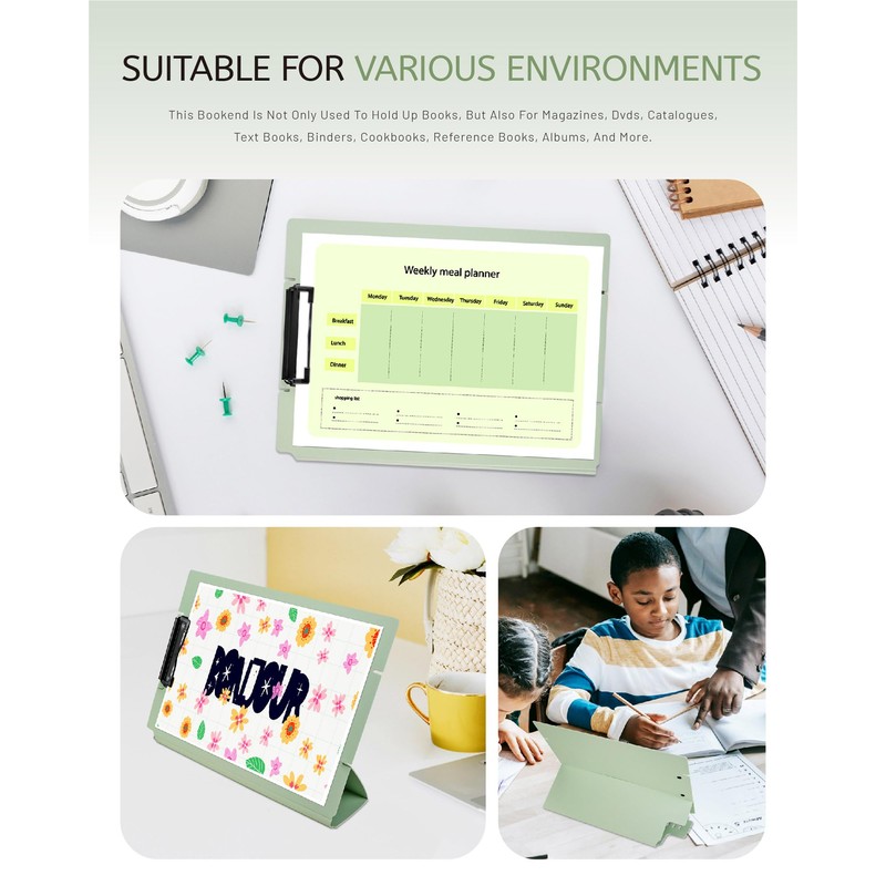 GAUENEEN Free Standing Clipboard and Desktop Stand with Adjustable Buckles