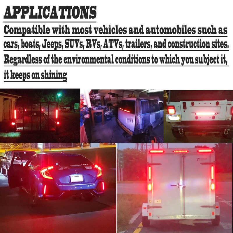 2 Pack 10" 15 LED Trailer Identification Light 9 to