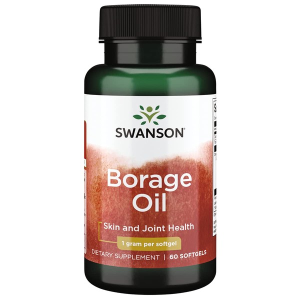 Swanson Borage Oil Gla (Omegatru) 1000 Milligrams 60 Sgels