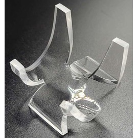 HQRP-Crystal 1 3/4" Acrylic Display Stand Pedestal for Crystal Heart / Slice / Slab and other Stones
