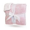 eYone Large Receiving Sherpa Baby Blanket Double Layer Fleece for