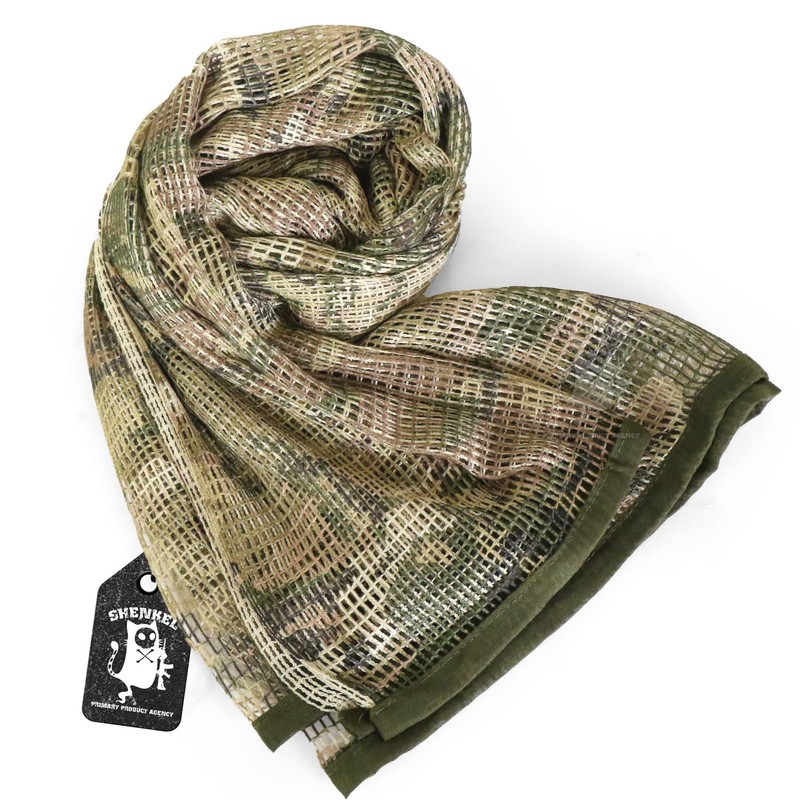 SHENKEL Sniper Veil, Mesh Scarf, 67.9 x 33.5 inches (170