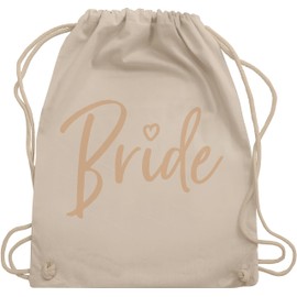 Shirtracer - Gym Bag Backpack - JGA Stag Night Women - Bride Bride, 03 Natural White