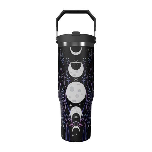 goth water bottle with handle gothic tumbler with lid and