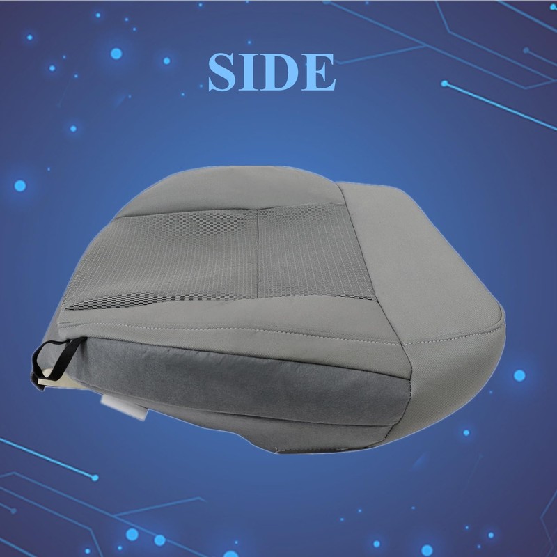 NLQR Front Driver Side Bottom Replacement Seat Cover Cloth Flint