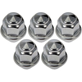 Dorman 611-303CD Wheel Nut M12-1.50 Capped - 19 mm Hex, 32.1 mm Length Compatible with Select Ford / Lincoln Models, 5 Pack (OE FIX)