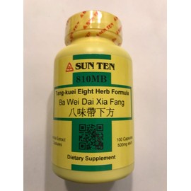 Sun Ten - Tang-kuei Eight Herb Formula Capsules/Ba Wei Dai Xia Fang/八味帶下方
