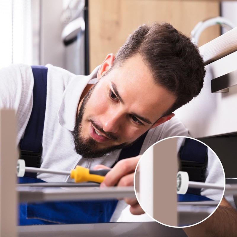 PATIKIL 26mm Drawer Rollers, 6 Pack Drawer Pulley Replacement Wheels