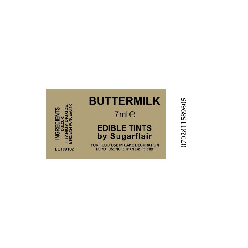 5 x Sugarflair Buttermilk Edible Blossom Tints Food Colour Colouring