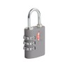 Dresz TSA 3 Digits Luggage Lock, 6 cm, Silver