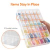 Lifewit 2 Pack 36 Grids Clear Stackable Plastic Organiser Storage