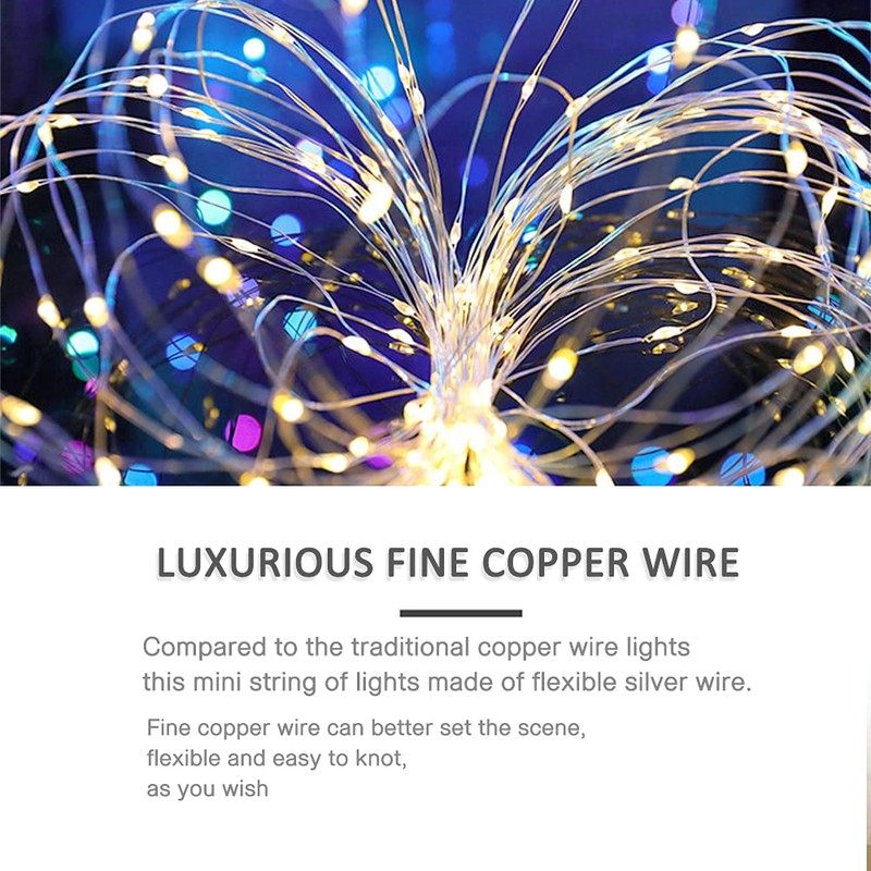 String Lights, Waterproof LED String Lights,2 Pack 20ft 60 LED