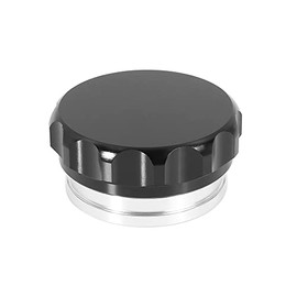 X AUTOHAUX 2" ID Aluminium Alloy Universal Car Weld on Filler Neck Cap Oil Fuel Tank Silver Tone Black