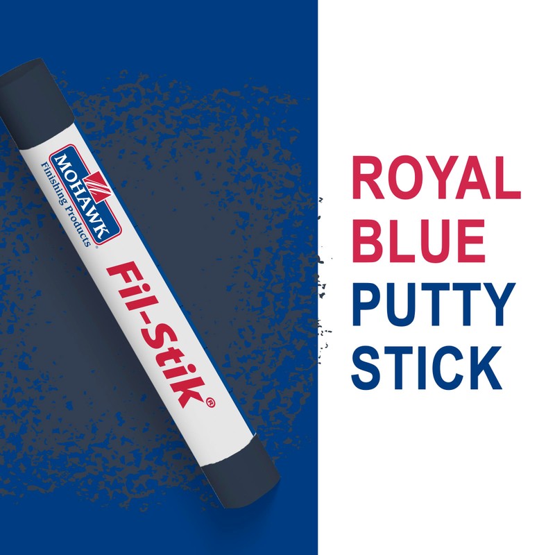 Mohawk Fil-Stik Wax Putty Stick for Wood Repair, Royal Blue
