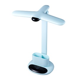 VAVOFO LED Desk Lamp 6785-2700-7000K Adjustable Color Temperature, 700 Lumens, Dual-Head Design, Pen Holder, USB-C Charging, 2400mAh Battery, 2.5hrs Wireless Use (Blue)