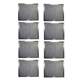 Filter Everything Replacement WHIRLPOOL 4342003 Compatible Replacement Aluminum Filters - 9-7/8 x 11-11/16 x 5/16 PTLS (8-Pack)