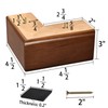 AORYVIC Solid Wood Legs for Furniture, L-Shaped Bed Risers, 3