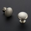 Ravinte 1 Pack Brushed Nickel Round Zinc Cabinet Knobs for