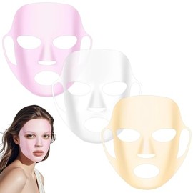 Reutilizable Mascarilla Silicona, 3Pcs Mascarillas Hidratantes Cubierta | Soporte Máscara Silicona Transparente con Gancho para Evitar Evaporación Más