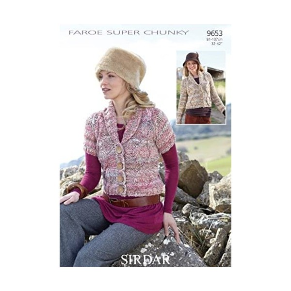 Sirdar Faroe Knitting Pattern 9653 Cardigans