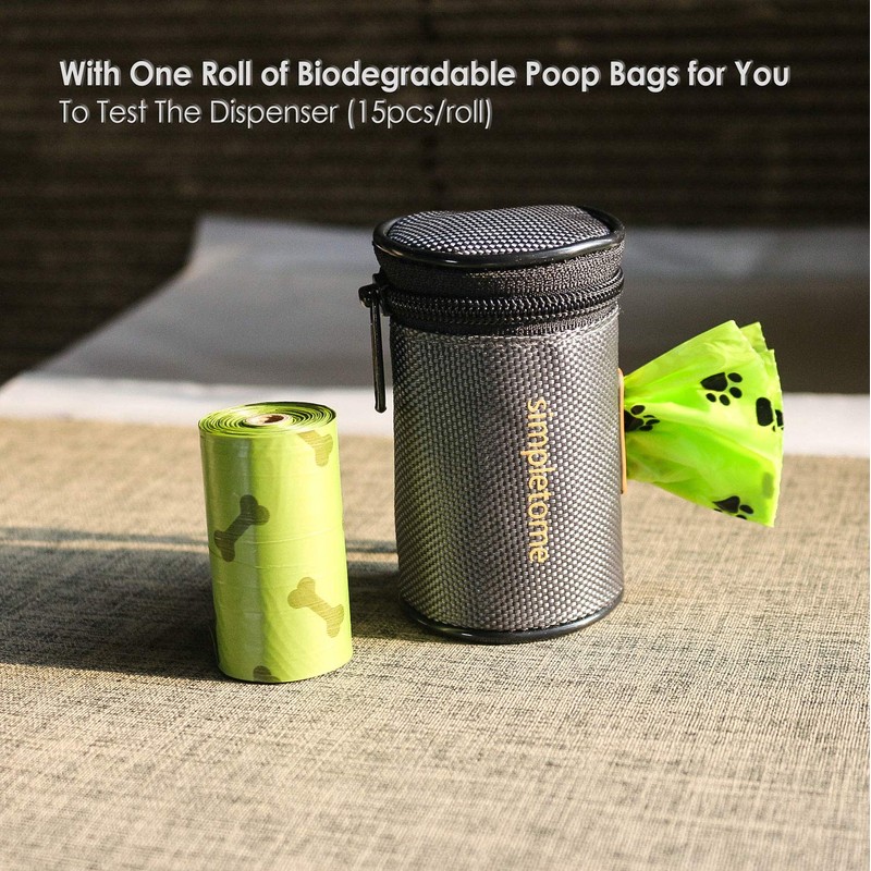 simpletome Dog Waste Bag Dispenser for Leash Belt Waterproof 1680D
