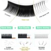 Easy Fan Lashes C-0.03-8 Self-Fanning Eyelashes for Volume Technique C
