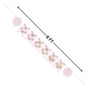 Pink Gingham 1st Birthday Pennant Banner (182cm) - Perfect for