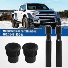 FODZ-5421850-A - 2 pomos de bloqueo de puerta + 2 fundas para pomos de puerta para Ford F150, Explorer