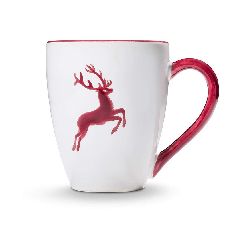 GMUNDNER KERAMIK Breakfast Cup Max Capacity: 0.3 Litres Bordeaux Red