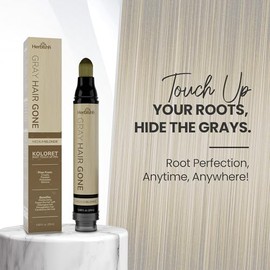 Herbishh Lápiz para retocar las raíces del cabello, cobertura instantánea de canas y pérdida de cabello, corrector para líneas de cabello finas, color