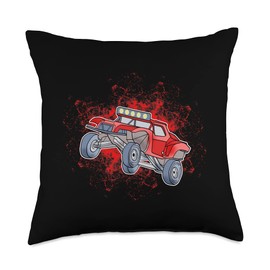 Beach and Dune Buggy, RC Cars & Trucks Gifts co. Beach Buggy Dune Graphic Men Women Kids Gift Throw Pillow, 18x18, Multicolor