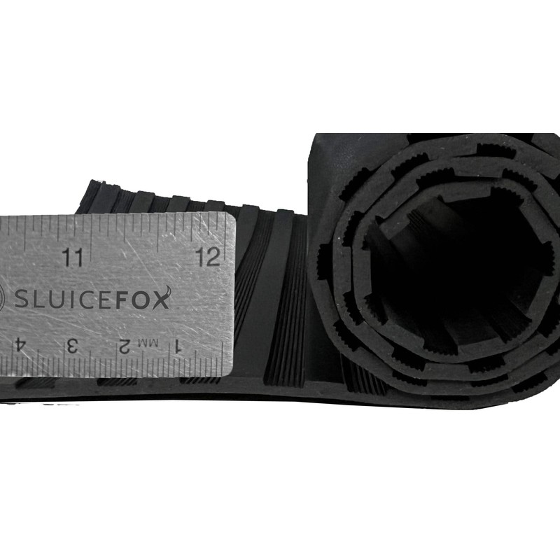 Sluice Box Rubber V Matting; Gold Sluice mat for fine