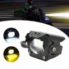 LED Electric Bike Light Aluminum Alloy High Brightness Bicolor Lens